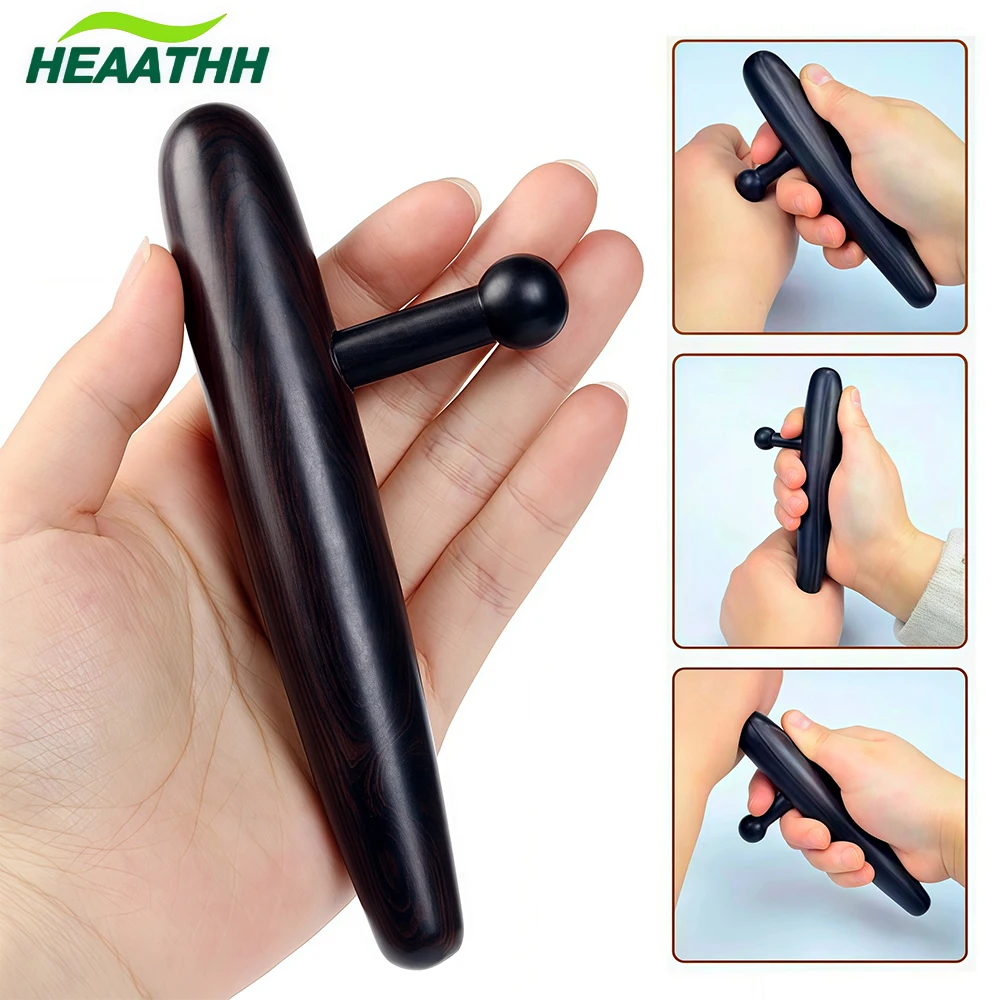

1Pcs Wooden Acupuncture Massage Stick Solid Wood Foot Reflexology Shiatsu Thai Massager Acupoint Therapy Relaxation Tools