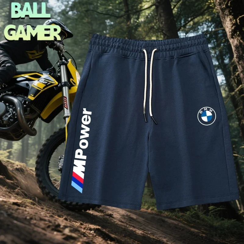 

2025 мужские и женские мотоциклетные повседневные свободные шорты BWM, летние популярные дышащие быстросохнущие шорты для верховой езды