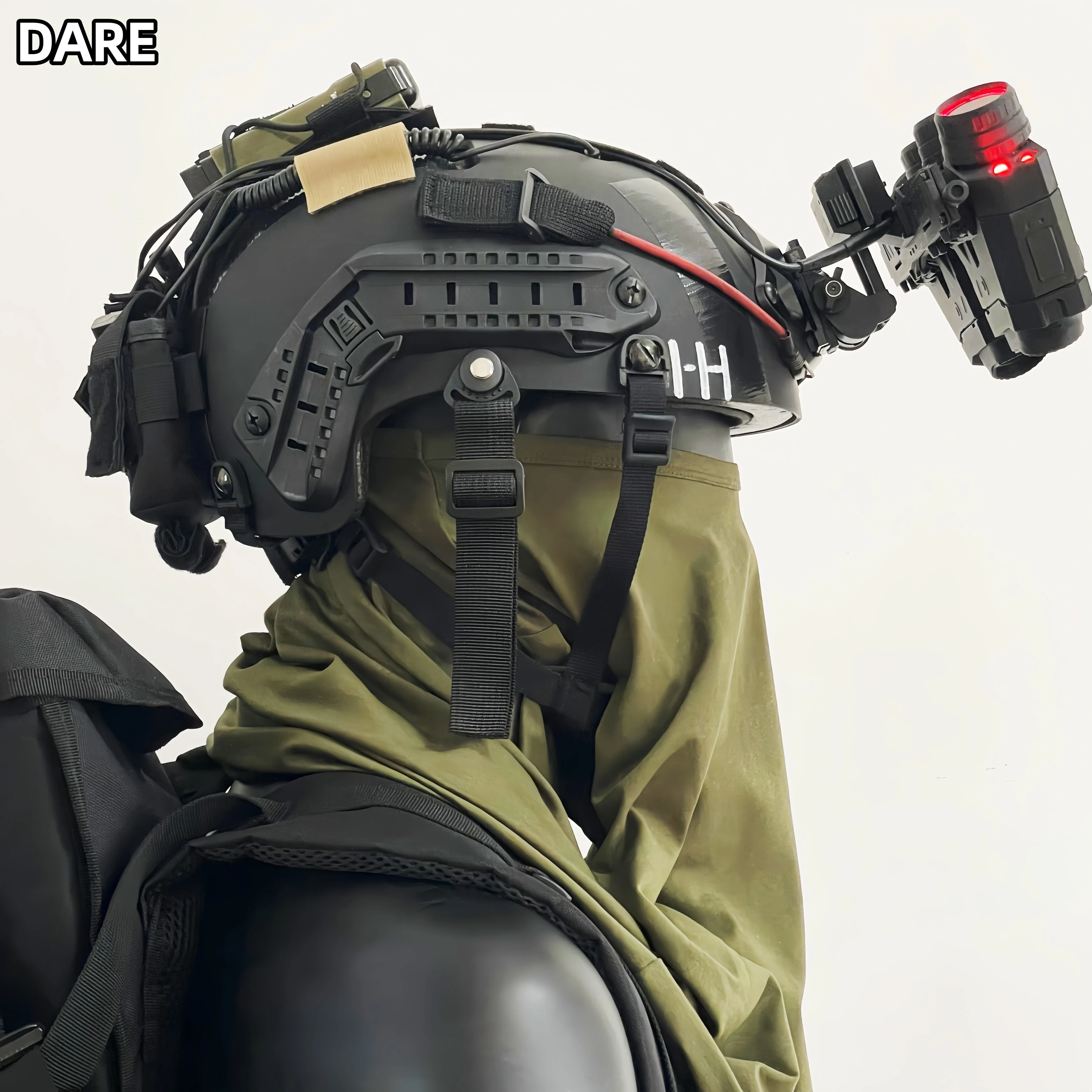Casco táctico visión nocturna seis ojos – Cosplay militar profesional - imagen 4