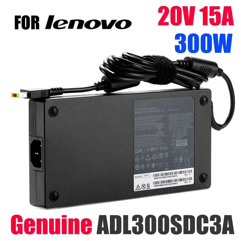 Original ADL300SDC3A 300W AC Adapter Charger For Lenovo ThinkPad 20V 15A R9000P R9000K Y9000K 5A10W86289 Laptop Power Supply