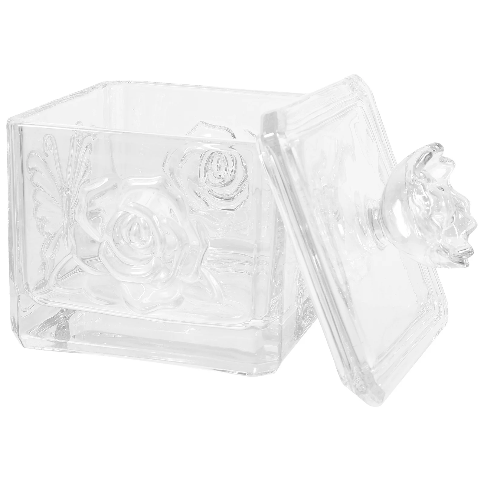 

Large Capacity Glass Sealed Storage Box Airtight Food Container Moisture Proof Kitchen Canister for Tea Candy Granules