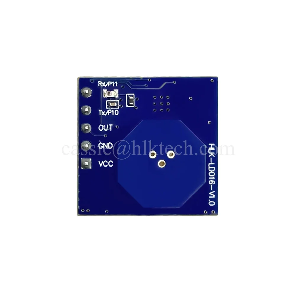 Módulo de Sensor de Radar de 5,8G, Sensor de movimiento humano inteligente, ajustable, HLK-LD016, LD016