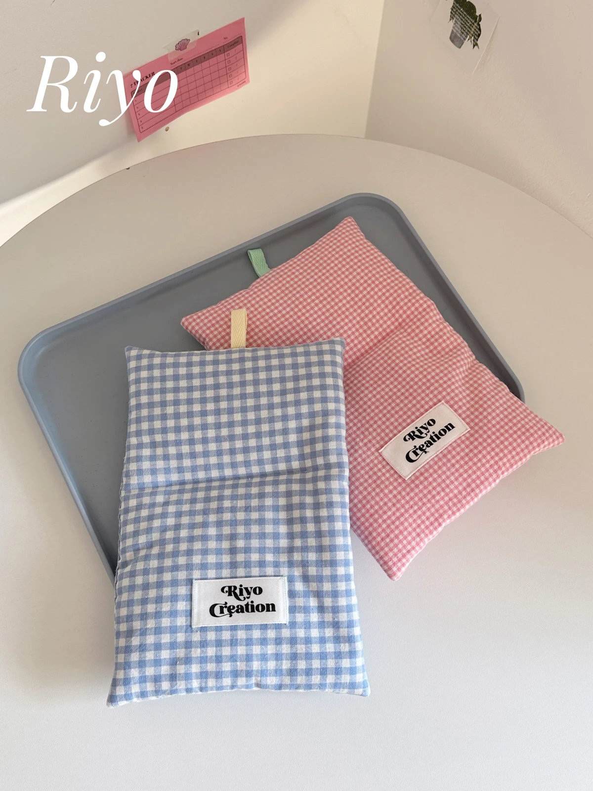 

Riyo Handmade Cotton Dining Mat Multifunctional Ins Heat Resistant Cheered Pattern Decorative Coaster Modern Simple Sle