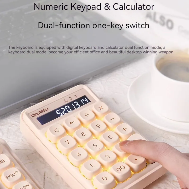 Sugar Cube-Calculatrice sans fil Bluetooth Z19, clavier mécanique, clé numérique, fille de bureau, ISub, finances administratives spéciales