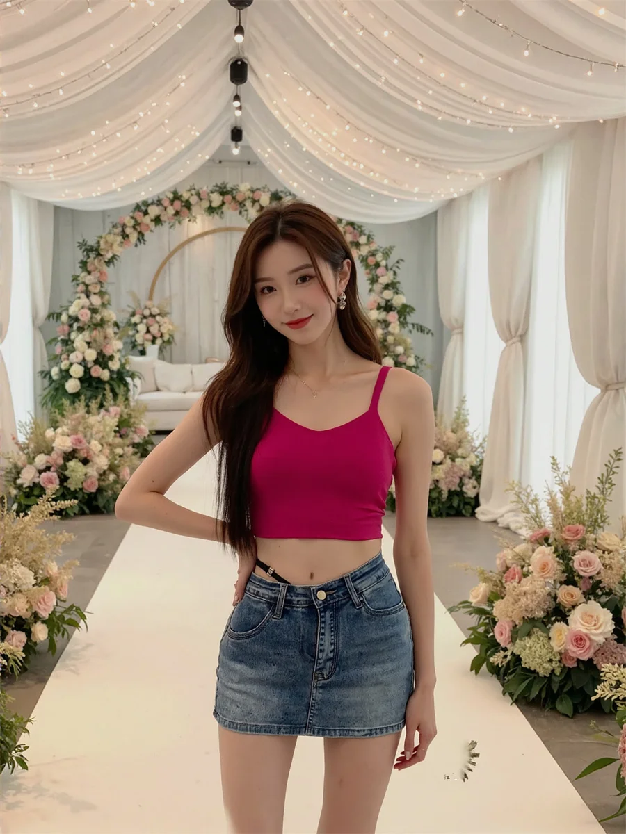 

Мини-джинсовые юбки с высокой талией, женские потертые подол, пуговицы с необработанными краями, повседневные базовые свободные свободные лоскутные хлопковые юбки