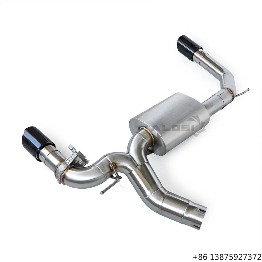 

Sonicdiy 1.5mm Thick Stainless Steel Axle-Back Exhaust with Valve for 428i 430i F32 B48 2.0T 2016-2020 Smooth Finish