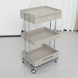 Beauty Salon Trolley Hairdressing Furniture Cosmetic Auxiliary Cart Aesthetics Serving Carrello Estetista Multi-purpose Wheels