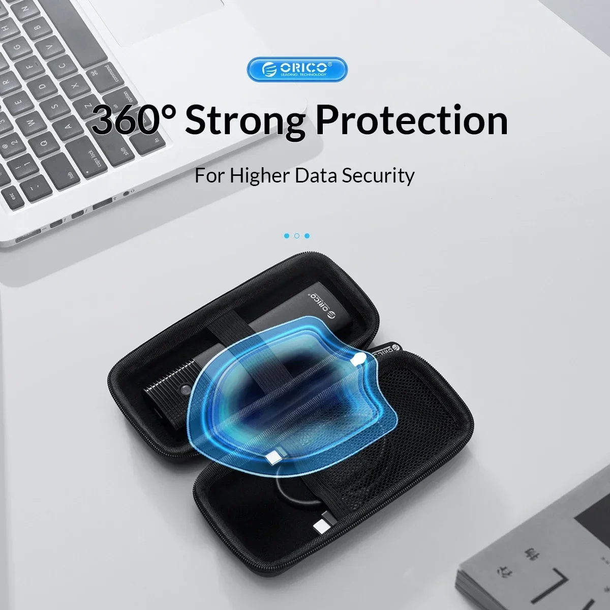 ORICO Ssd Nvme M2 Hard Disk Case Protection Bag for External M.2 Case/M.2 SSD /USB Cable /U Disk Large Capacity Storage Bags