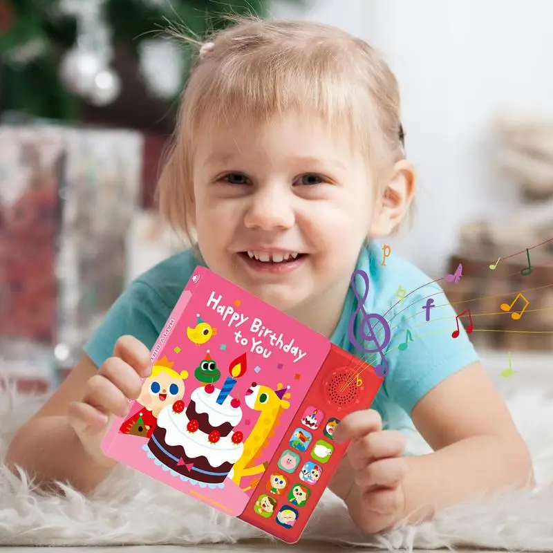 Livro de música interativo, livros de aprendizagem de músicas, 10 rimas de berçário, iluminação em inglês, auxiliares de ensino para meninos e meninas