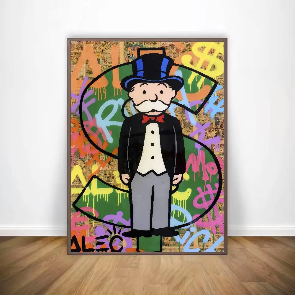 شارع الفن أليك احتكار ملصق معرض يطبع ذاتية اللصق ديكور المنزل الديكور صور مطبوعة للحوائط المعيشة