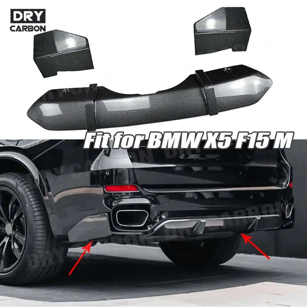 

for BMW X5 F15 M Sport 2014-2018 MP Car Styling Bodykits Rear Bumper Lip Diffuser Side Flaps Winglets Splitters Accessories