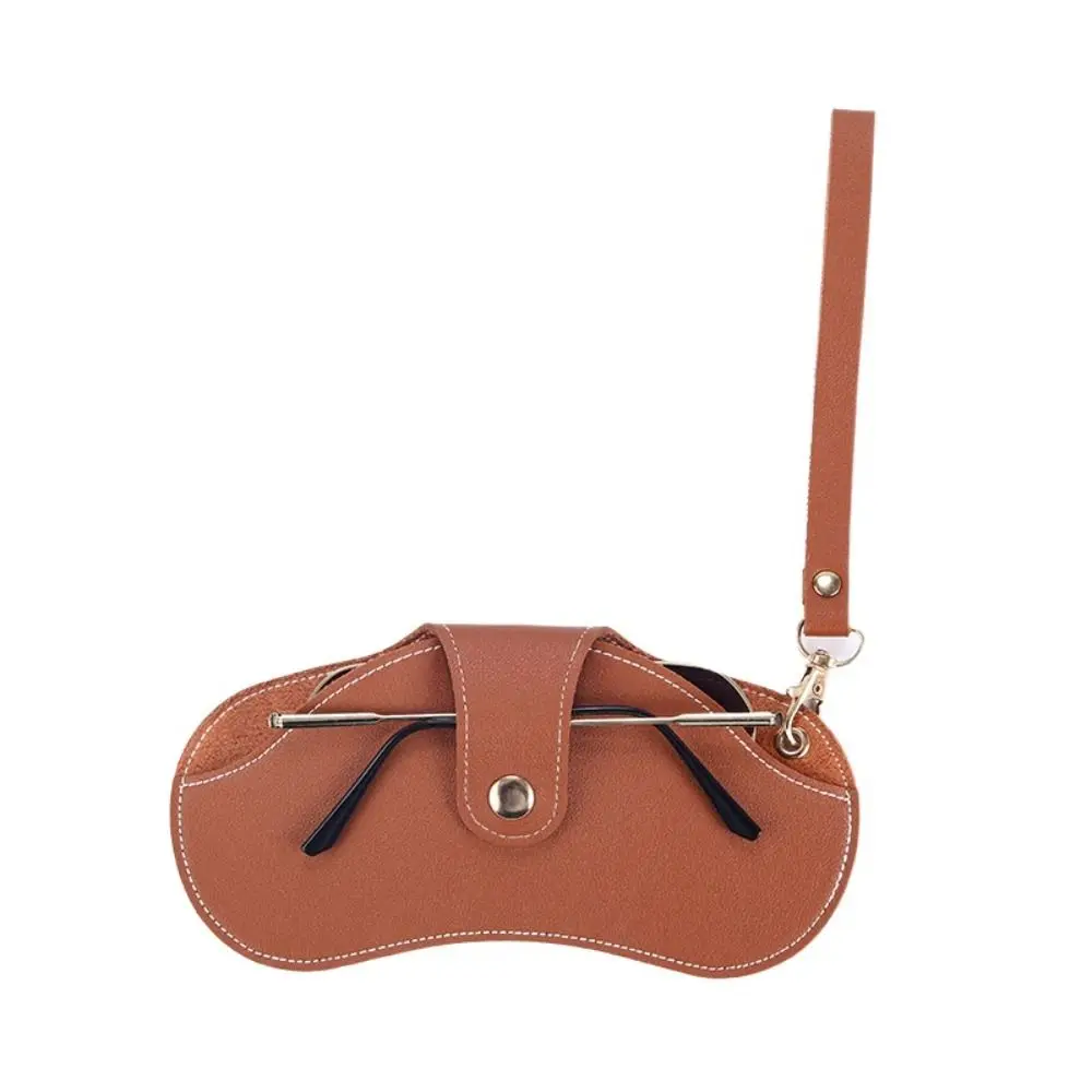 眼鏡プロテクター ハンギングネック サングラスケース バックル付き メガネケース PUレザー メガネケース リストストラップ付き 眼鏡ポーチ