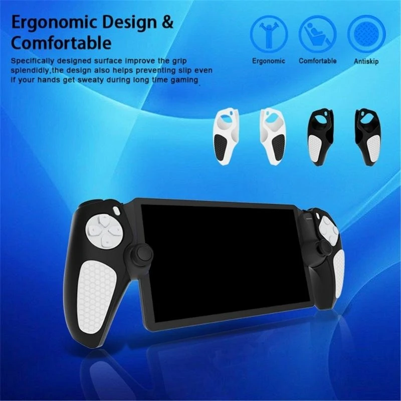 1 Set Silicone Case Cover Wear-resistant Protections Sleeve for P5 PS Portal Streaming Handheld Game Console