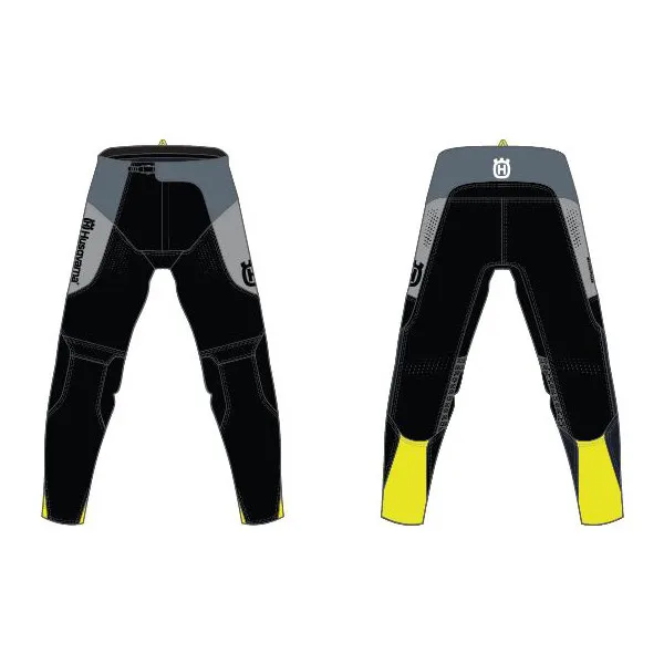 Husqvarna-Ensemble maillot et pantalon motocross tout-terrain, kit moto bleu marine, haut noir, rail MX Gear, 2024