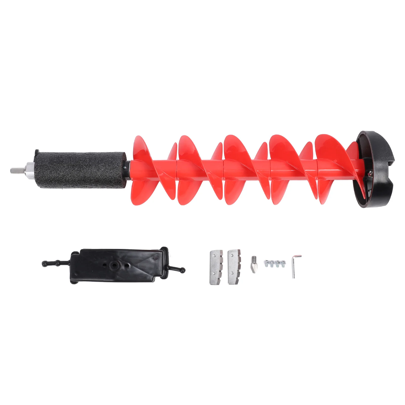 Ice Drill Auger Ice Auger Tool 28in Ice Auger Kit Nylon Drill Steel Cutter 6in Cutting Diameter Ice Drill Auger with Positioner