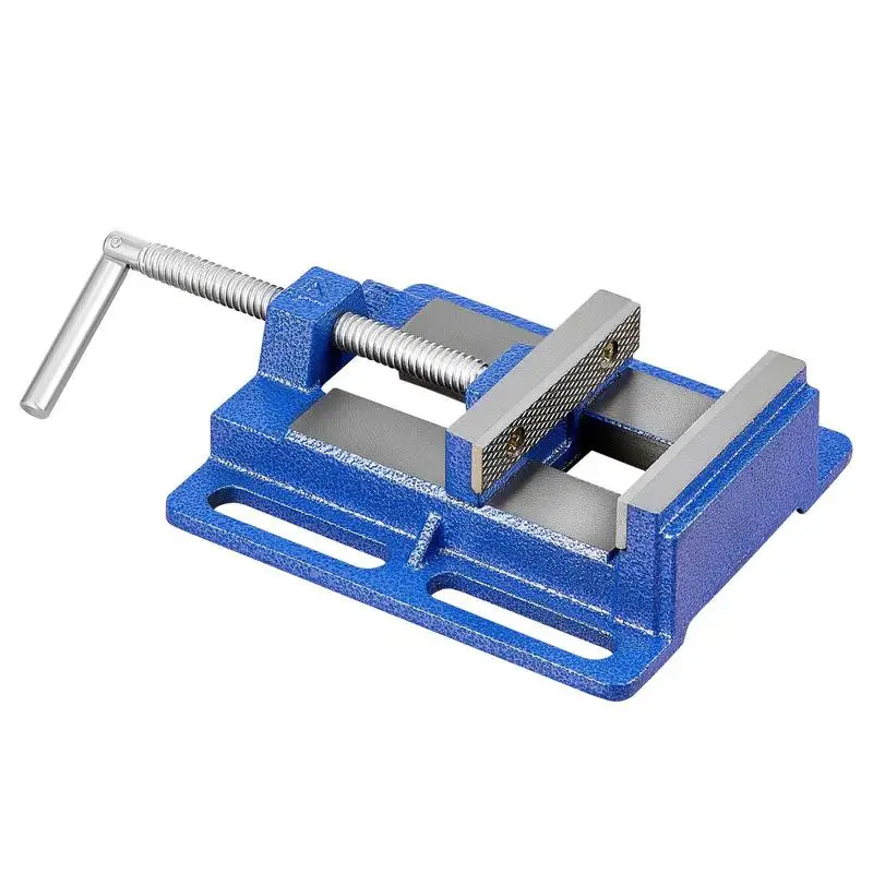 

Free Shipping-Drill Press Vise, 6 Inch Jaw Width, Portable Bench Vise, Slotted Base for Easy Installation, Durable Cast Iron Con