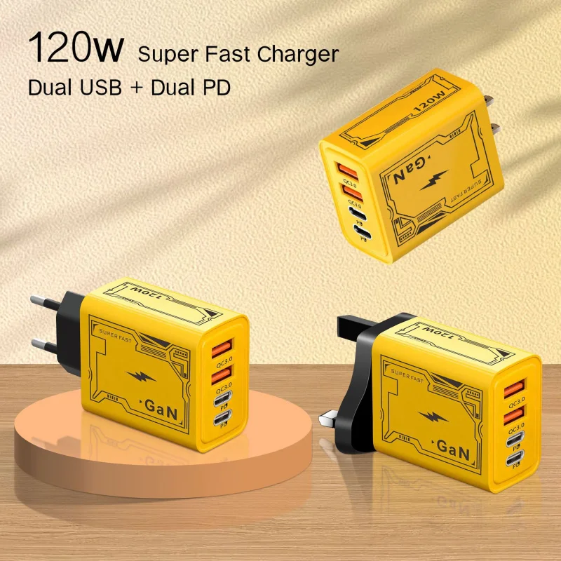 adaptador-120wmecha-dualtypecdoubleusbadequado-para-apple15huawei-mobile-phone5v2acharge-plug