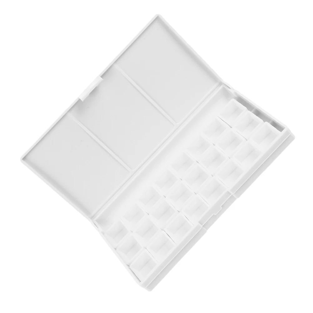 

24 Compartments Paint Box Painting Color Mixing Box Durable Plastic Case for Artist Student Portable Tray Storage Container