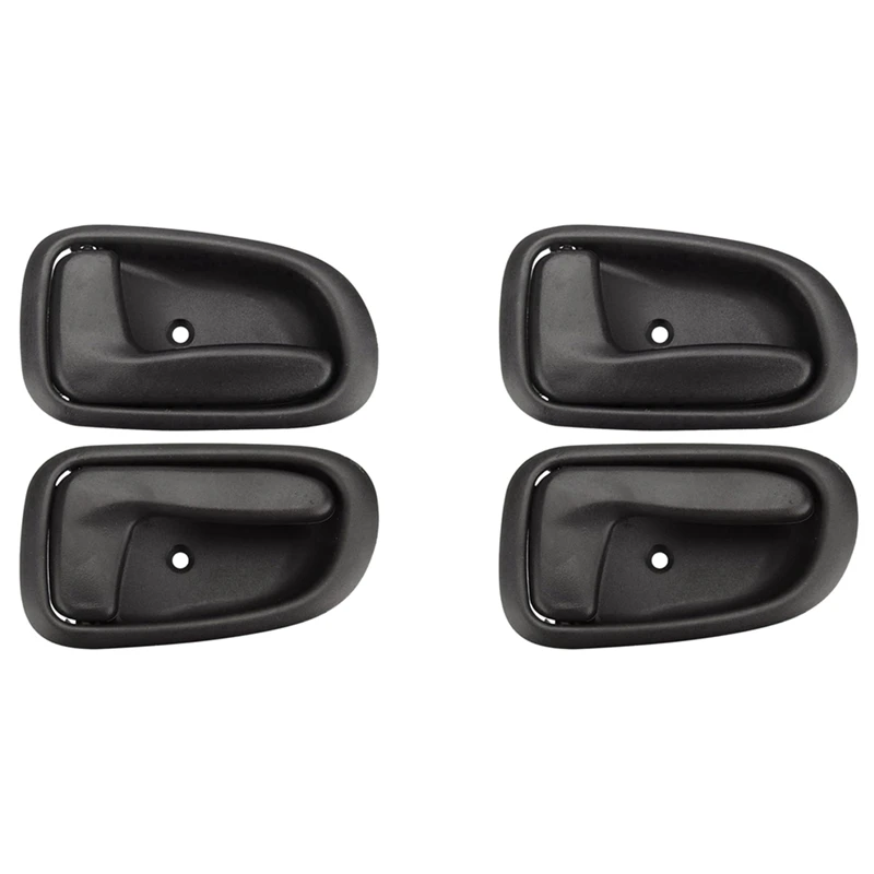 2X Car Inside Interior Door Handle Black Left/Right Side Front Rear For Toyota Corolla GEO PRIZM 1993-1997