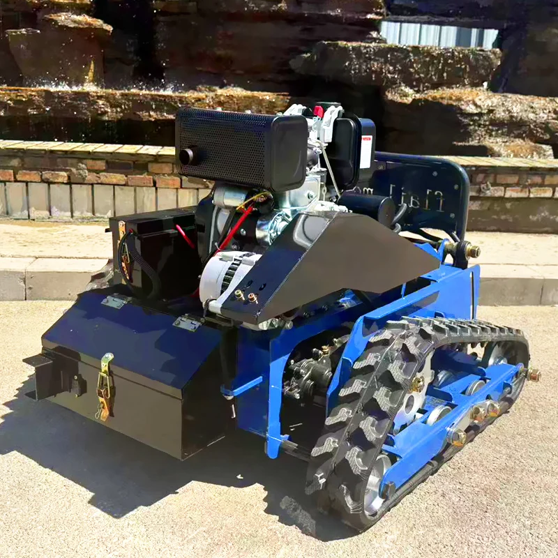 225cc 9hp Self-Propelled DIY Lawn Mower Remote Control  Mower with Cordless 4-stroke 24v Industrial Design for Slope