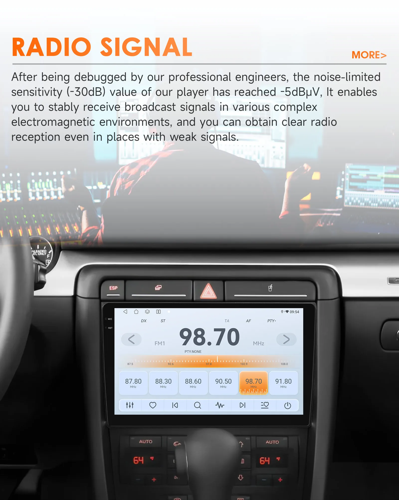 Hizpo 9 "Android 14 Für Audi A4 2000-2009 S4 B6 B7 RS4 Sitz Exeo RS4 Auto Radio multimedia Video Player Navigation 360 Kamera RDS – Detail 21