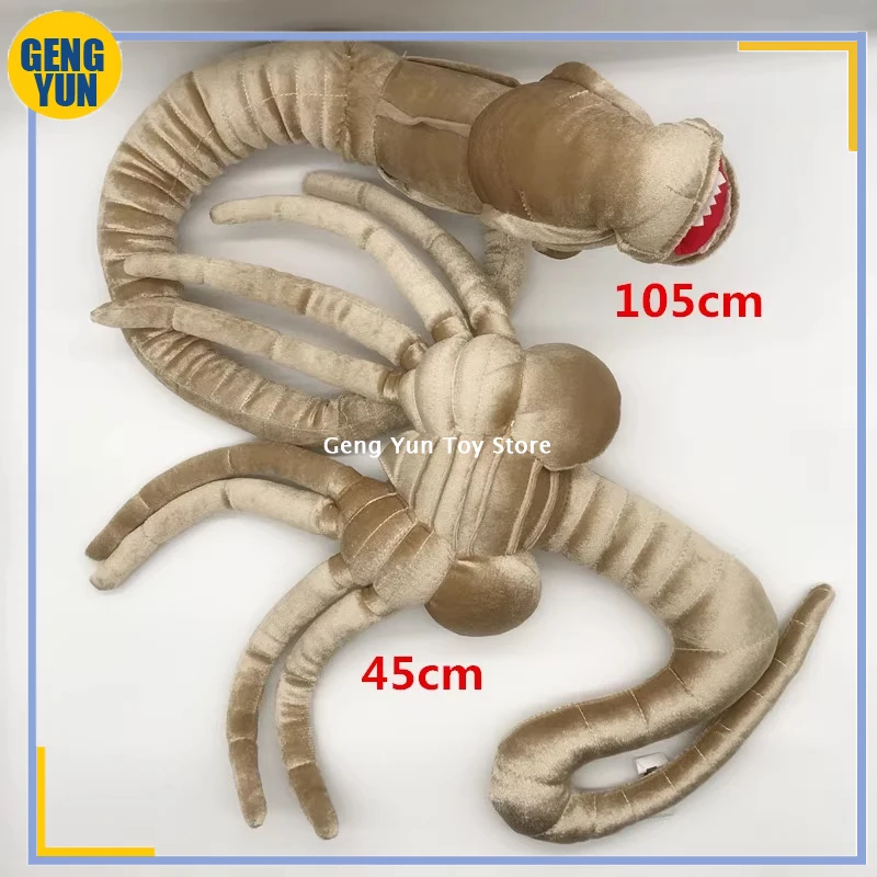 2024 New Alien: Romulus Plush Facehugger Chest Breaker Monster Moive Periphery Anime Plushie Doll 105cm Long Decora Toys Gifts、