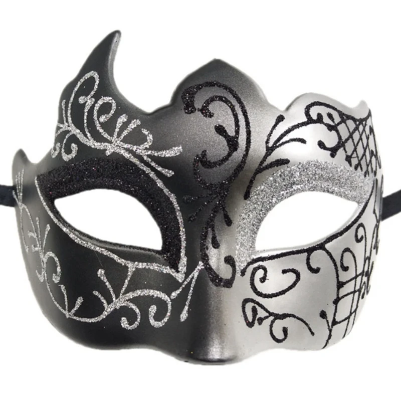 

1 Pack Boys Masquerade Masks Carnival Party Blindfolds New Carnival Fancy Costumes Sexy Party Decorations Silver