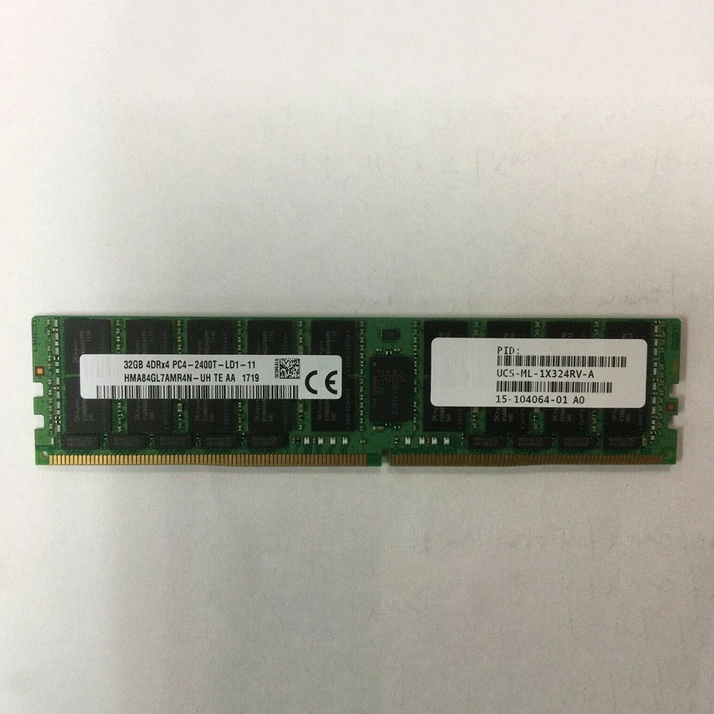 

Server Memory For Cisco UCS-ML-1X324RV-A 32GB 4DRX4 PC4-2400T LRDIMM RAM Works Perfectly Fast Ship High Quality