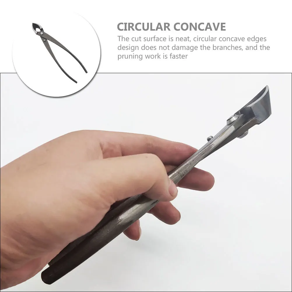 

Garden Scissors Pruning Shears Heavy Duty Stainless Steel Bonsai Trimmer Circular Concave Edges For Branches Shrubs