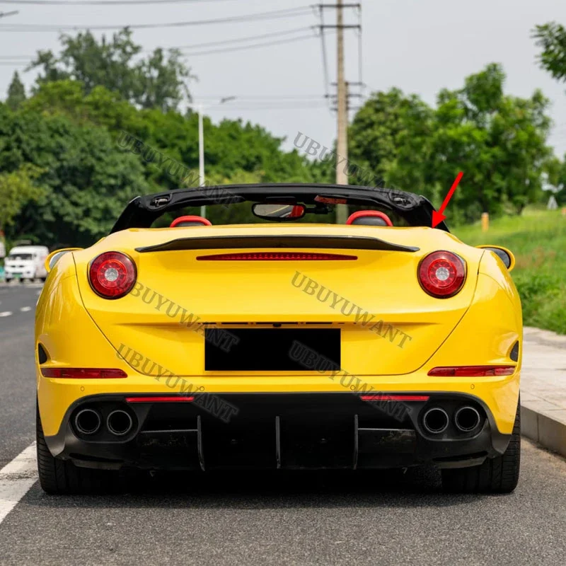 For Ferrari California T 2015 2016 2017 2018 19 2020 2021 22 High-Kick Rear Deck Spoiler Lid Tail Fin Carbon Fiber