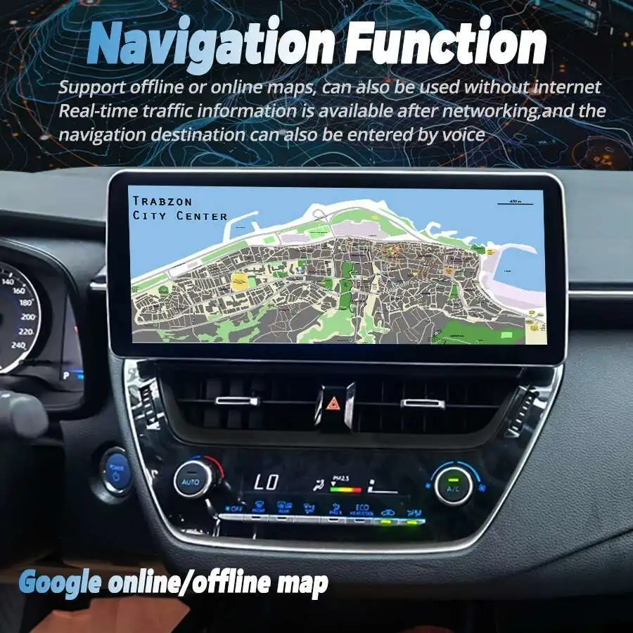 لتويوتا كورولا 2019 2020 2021 2022 2023 E210 اللاسلكية Carplay أندرويد السيارات 4G 12.3 بوصة أندرويد 14 سيارة الوسائط المتعددة 2DIN لتحديد المواقع