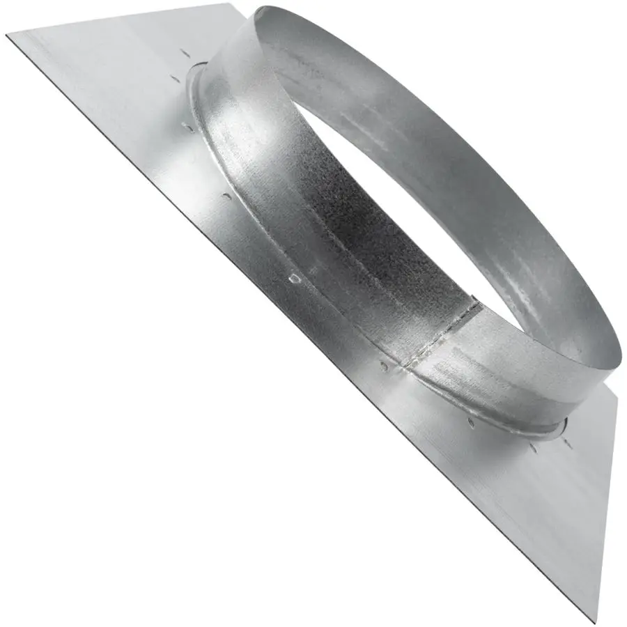 

Systems 8 Inch Duct Connector Flange with Square Spigot Wall Plate Dryer Vent Adapter and Mounting Plate Ideal for Seamless HVAC