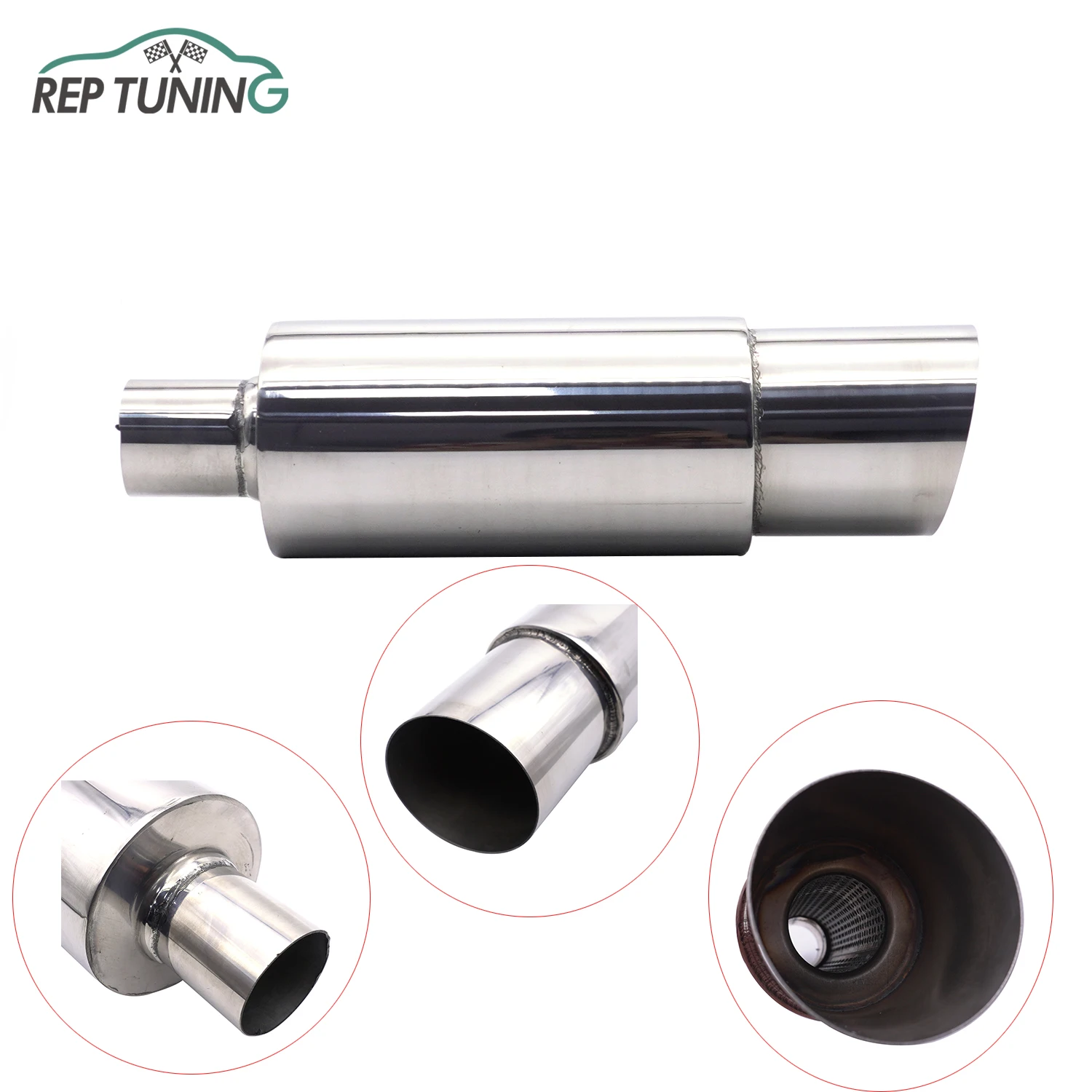 Car Exhaust Systems 63mm 2.5inch Inlet Car Tuning Accessories Sports Exhaust Tip Diffuser Pipe 89mm 3.5inch Outlet Universal