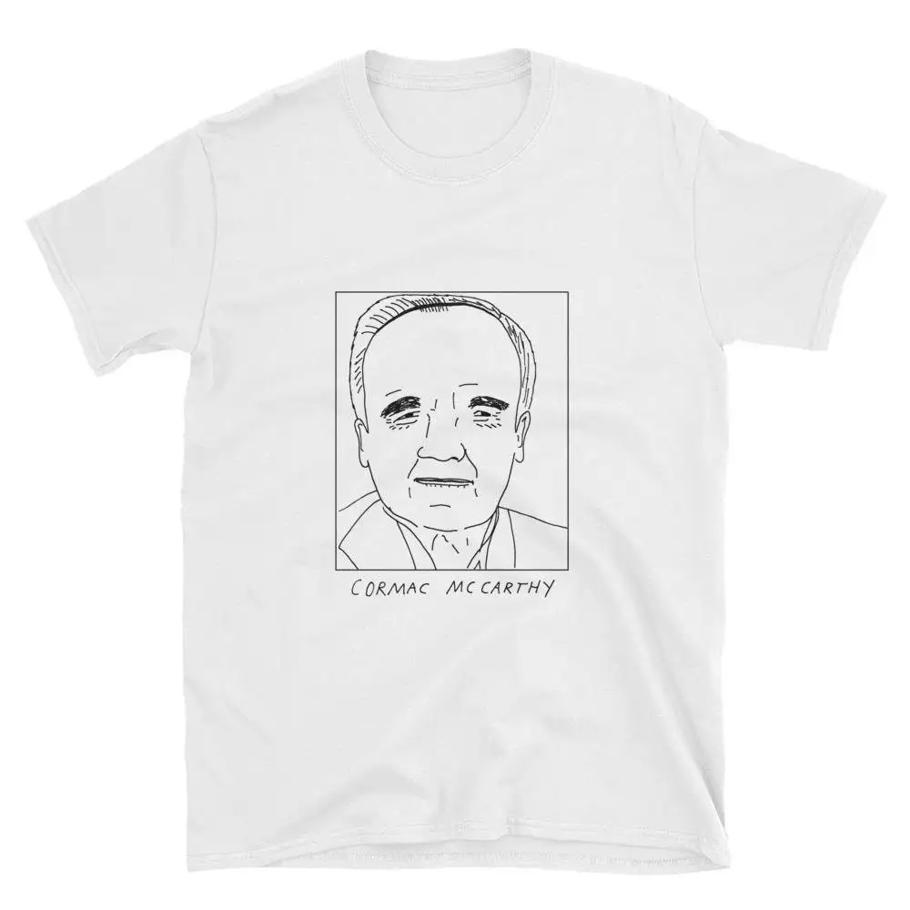 Badly Drawn Authors Cormac McCarthy T Shirt FREE Worldwide Delivery