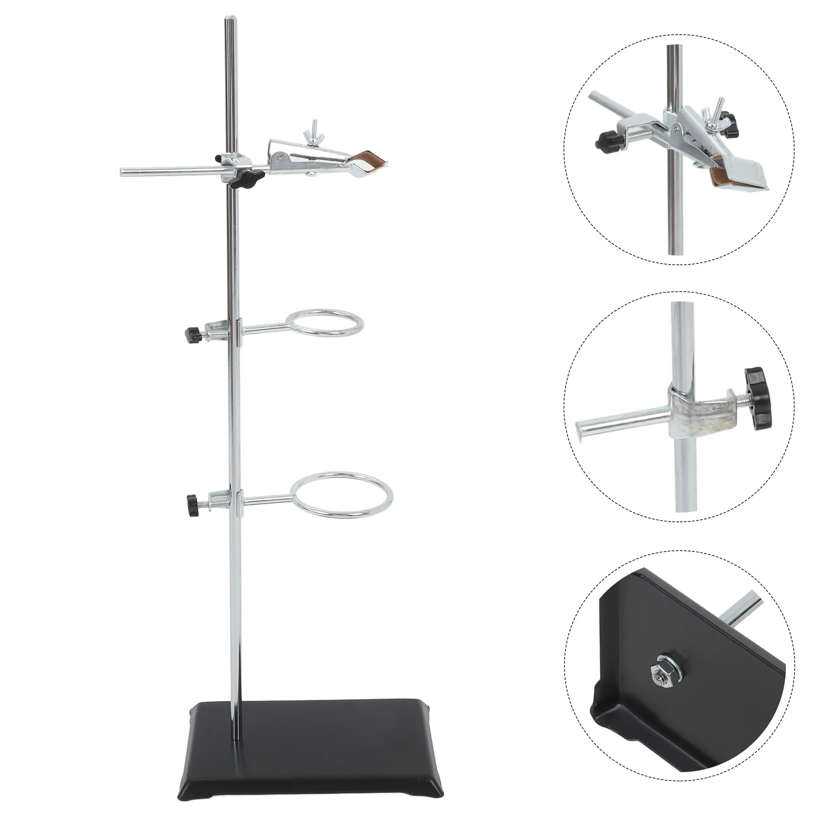 Experimental Bench Iron Stand Lab Metalware Stainless Steel Laboratory Support Clamps Rings Test Tube Funnel Holder