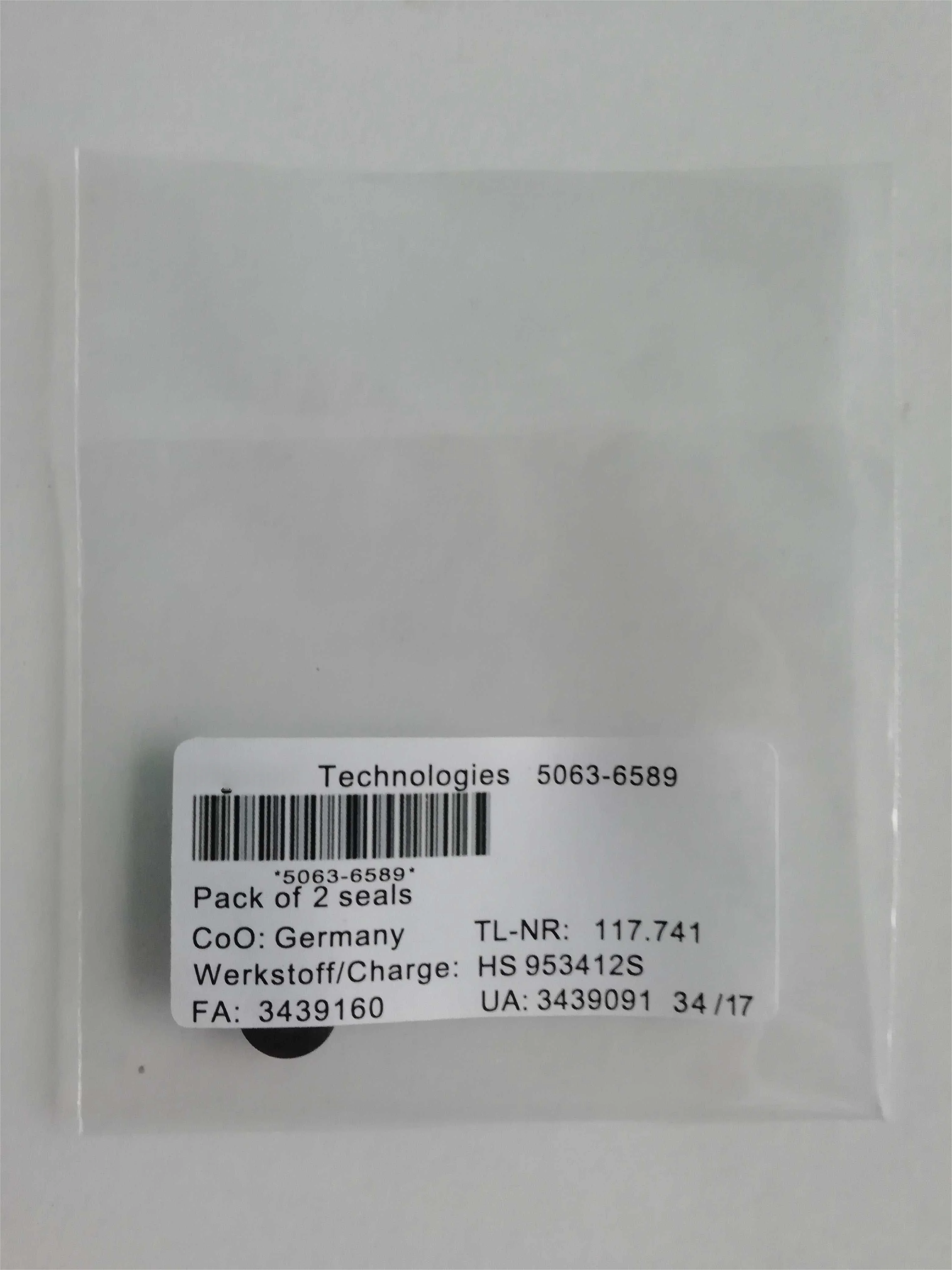 

For Agilent Plunger Rod Seal, Article Number: 5063-6589.