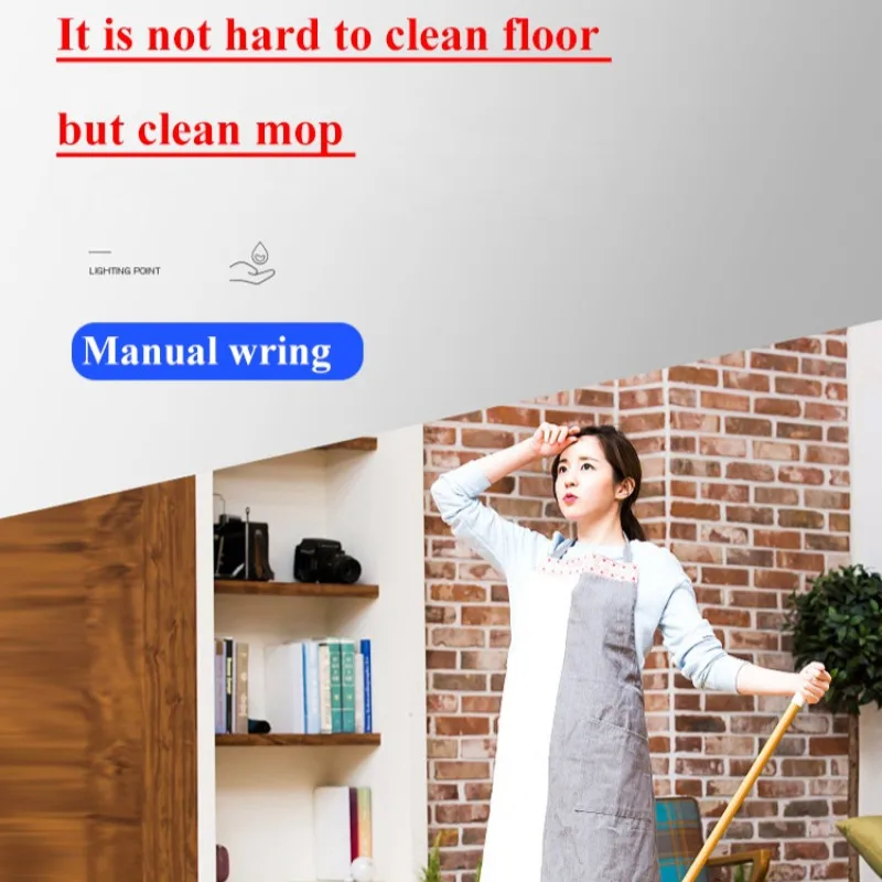 X-type 360 Degree Squeeze wet and dry board mop handfree washing a mop net rotating mop tile household lazy mop Cleaning Tools