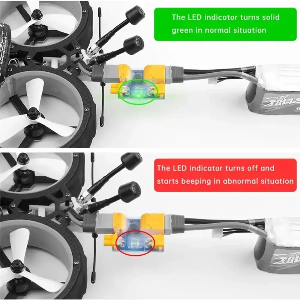 IFlight XT30 / XT60 Smart Smoke Stopper Fuse Test Safety Plug Short-circuit Protection Plug for FPV Racing drone