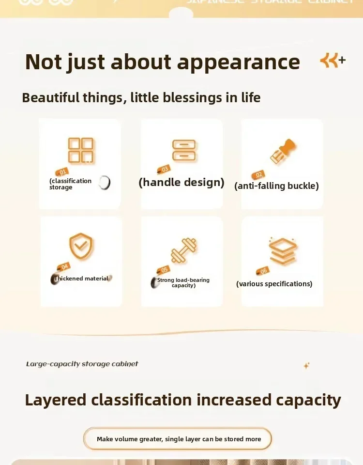 Drawer cabinet storage pullable household bedroom locker multi-layer large-capacity locker thickened and enlarged bedside table