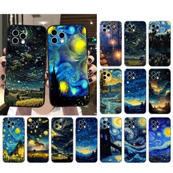 Aesthetic Night Starry Sky Phone Case For iphone 17 Pro Max Air 16 15 14 13 Pro Max 15 16 Pro 15Plus