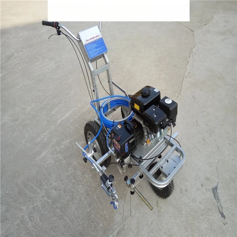 

двигатель холодный распылитель дорожная маркировка парковка парковочное пространство маркировочная машина латексная краска распыление краски строительная работа