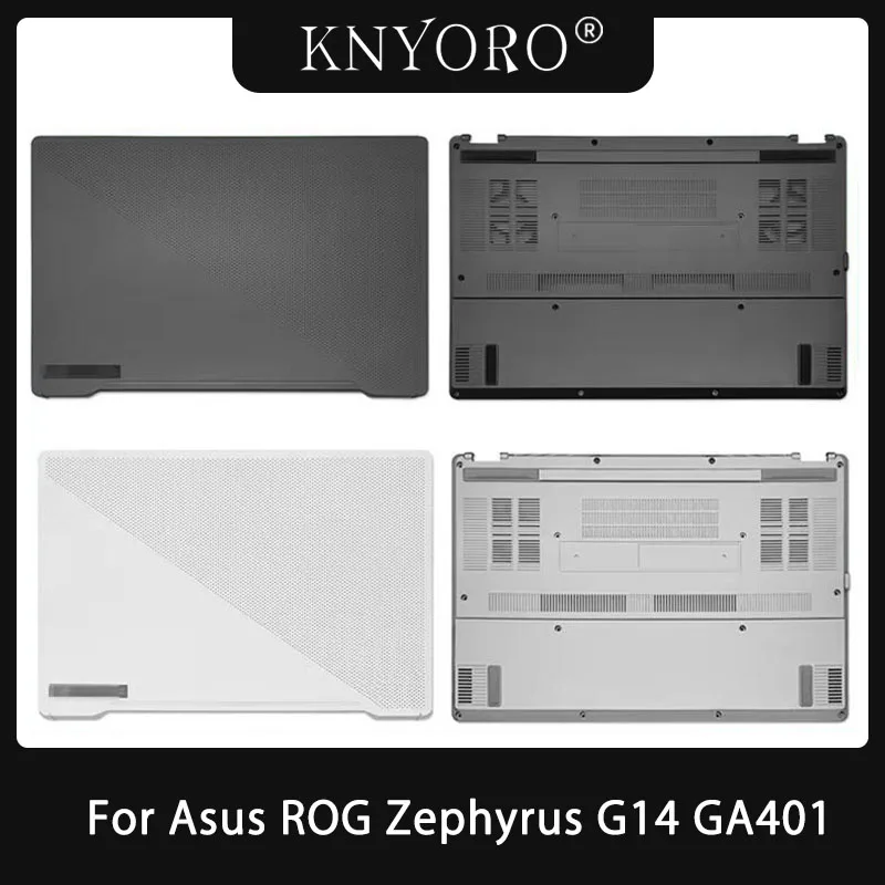 New Original Screen Back Cover For Asus ROG Zephyrus G14 GA401 Laptop LCD Back Cover Bottom Case A D Shell Gray White Case