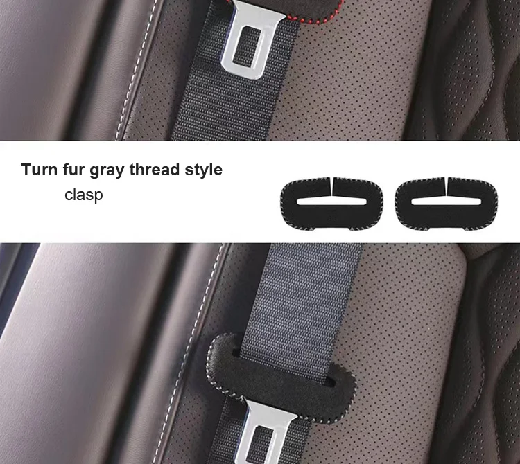 Wildleder-Sicherheitsgurtschloss-Abdeckungen für Chevrolet Cruze Epica Lova Camaro, für Opel Vauxhall Insignia Astra Mokka, für Buick – Detail 11