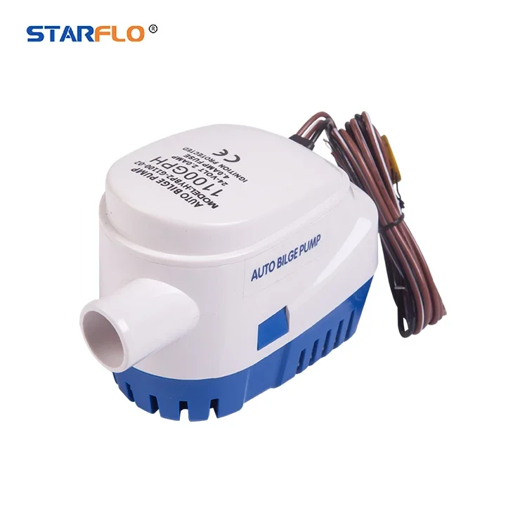 STARFLO 1100GPH 24v automatic electric Submersible Marine fishing pump Boat Drainage Bilge Pump boat pump for bilges