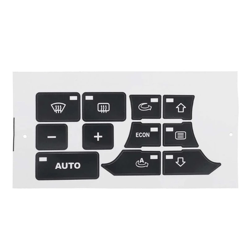 Car Air Conditioning Central Control Panel Button Sticker Dashboard Climate Control Switchs Decor Repair Decal for 8P 2003-2012