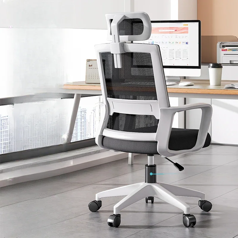 Cheap Luxury Office Chair Computer Ergonomic Mobile Study Office Chair Wheels Rotating Durable Metal Muebles Game Furniture