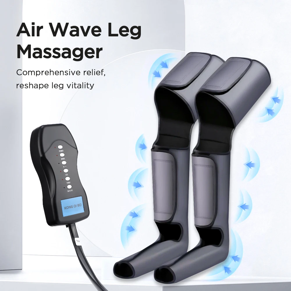 

Air Wave Leg Massager Rechargeable Air Pressure Electric Calf Massager Promotes Blood Circulation Muscle Relax Foot Massage Tool