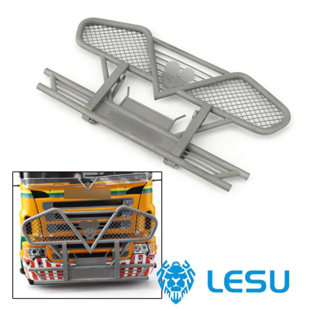 LESU 부품 금속 앞 범퍼 G-6104-G DIY 1/14 타미야야 RC R620 R470 트럭 모델 야외 장난감 TH11497