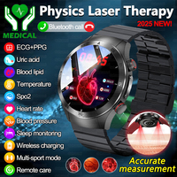 For Xiaomi Sapphire Glass Non-invasive Health Monitoring Smart Watch Laser Therapy Blood Fat Uric Acid ECG Smartwatches 2025 New