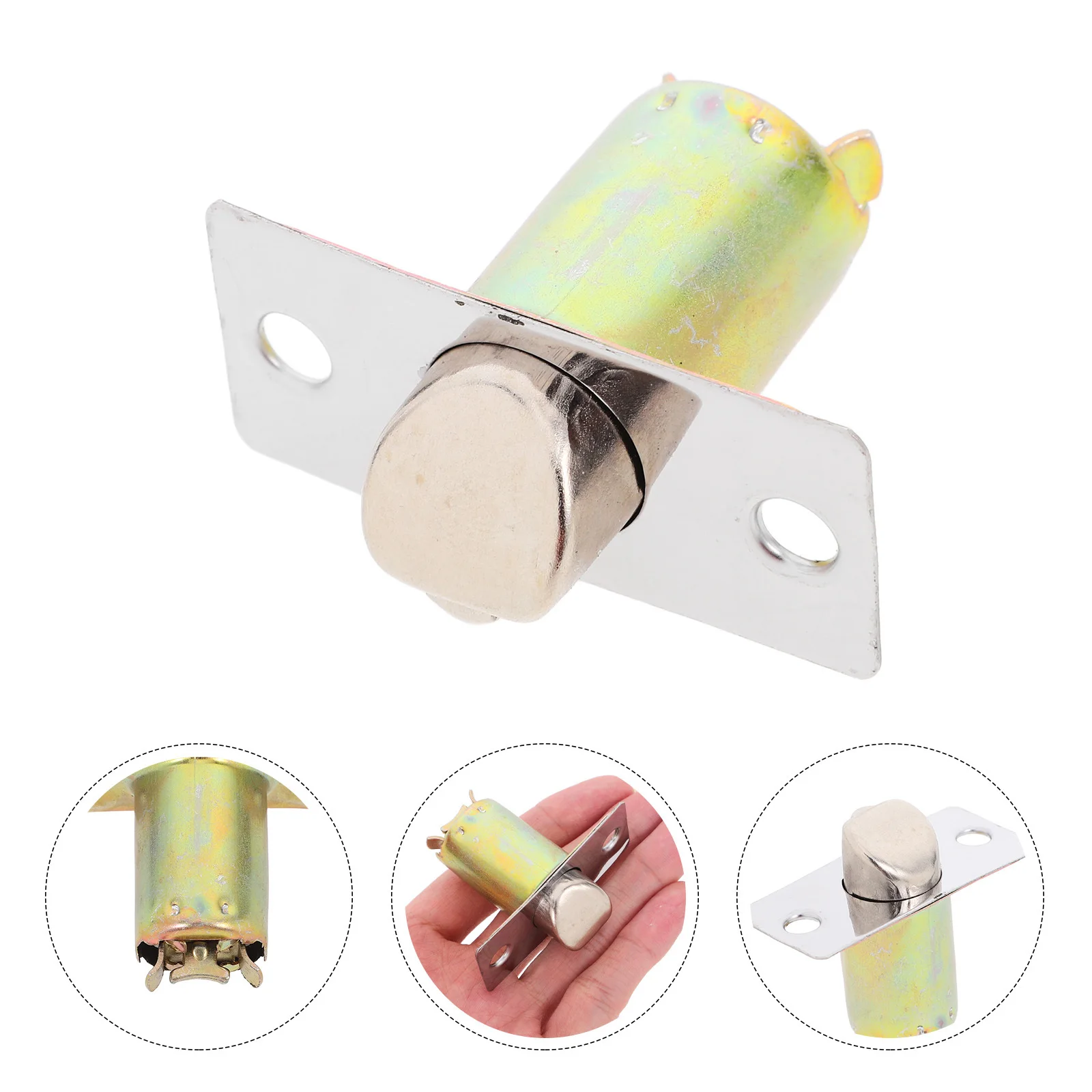 

Round Door Latch Bedroom Interior Durable Metal Easy Install Secure Reliable Smooth Operation Universal Fit Spherical Knob